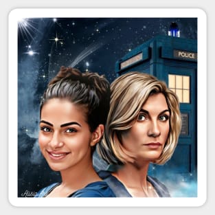 13th doctor thasmin space traveles Sticker